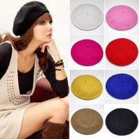 Classic  Girl Wool Winter Warm Beret Hat French Artist Beanie Casual Cap  eb-27315713